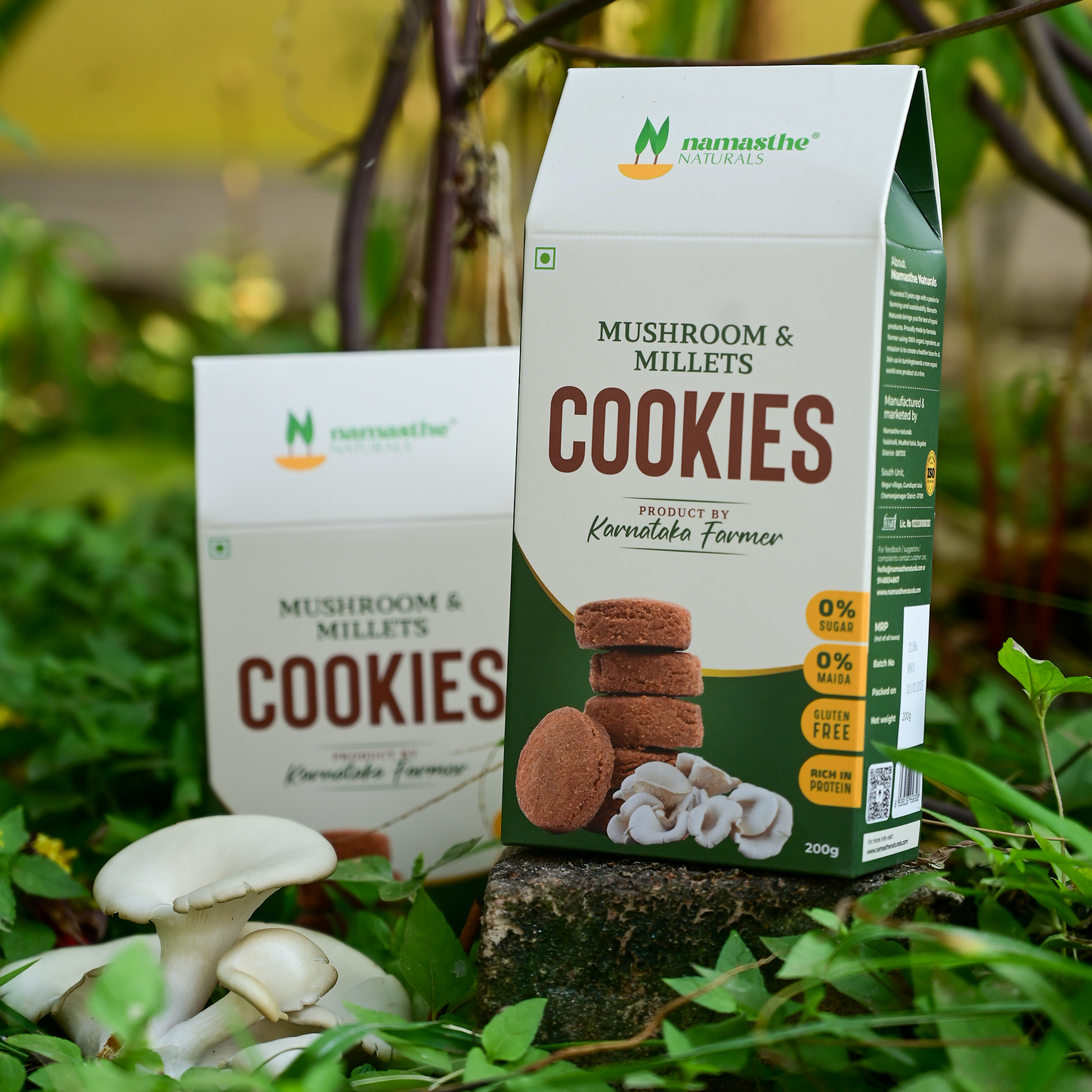 Mushroom and Millets Sweet Cookies