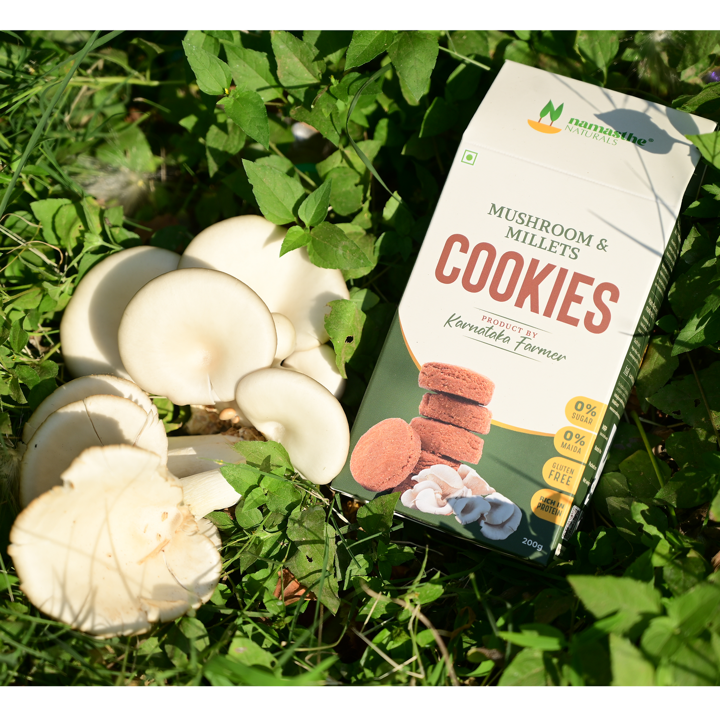 Mushroom and Millets Sweet Cookies