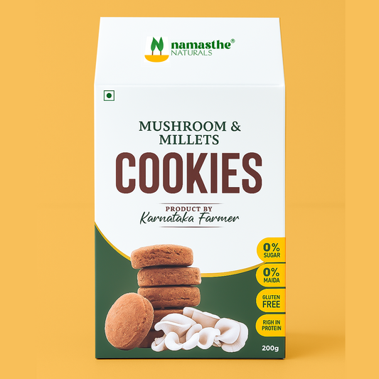 Mushroom and Millets Sweet Cookies